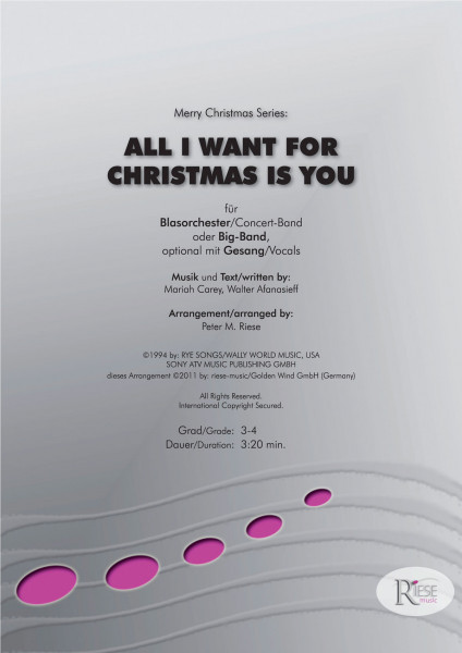 All I Want for Christmas Is You • Big-Band