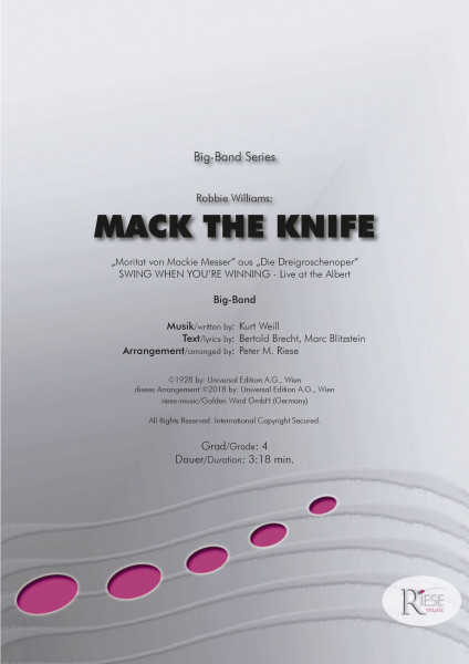 Mac The Knife • Mackie Messer • Big-Band